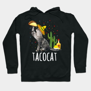 Tacocat Cinco De Mayo Taco Cat Sombrero Mexican Gift Womens Hoodie